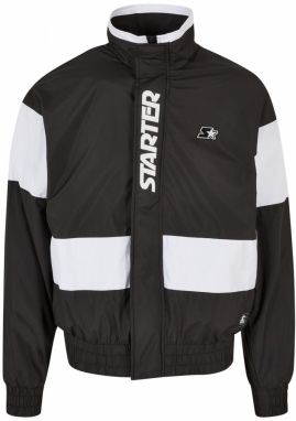 Štartovacia retro bunda na zips čierna/biela