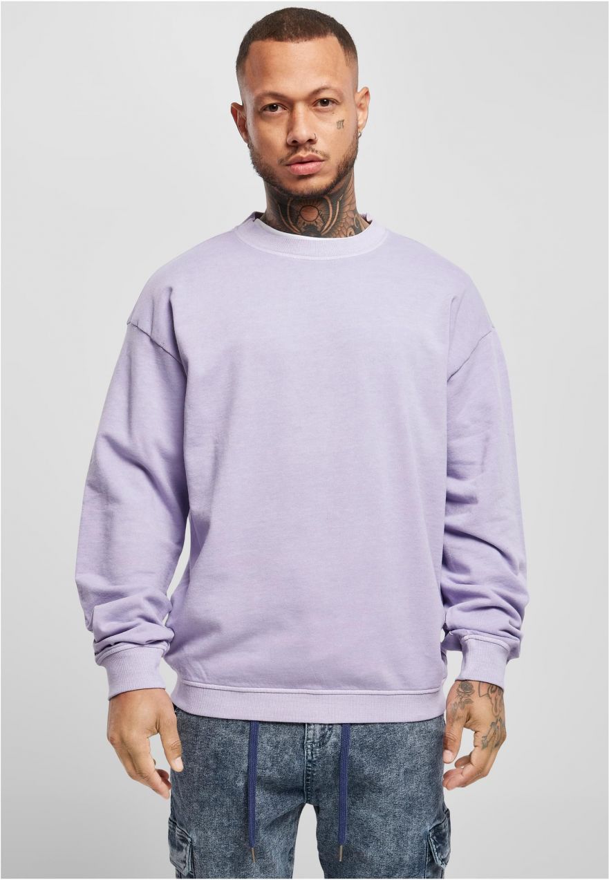 Pigment Dyed Crew Neck Lavender