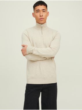 Béžový pánsky sveter Jack & Jones Emil