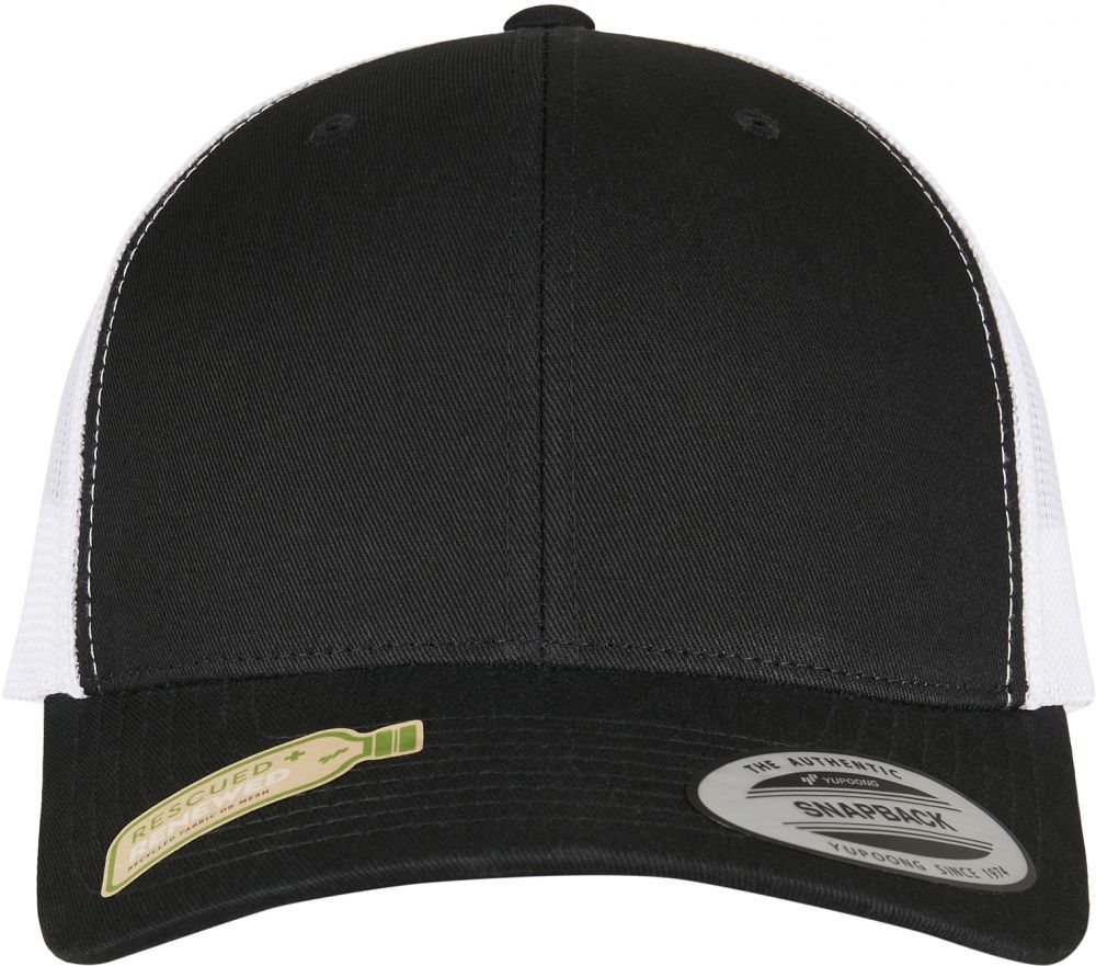 YP CLASSICS RECYCLED RETRO CARGO CAP 2-TONE BLK/WHT.