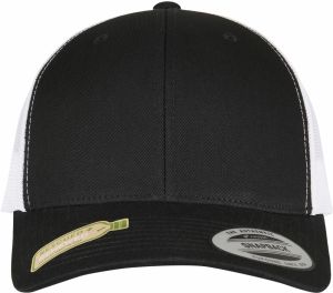 YP CLASSICS RECYCLED RETRO CARGO CAP 2-TONE BLK/WHT.