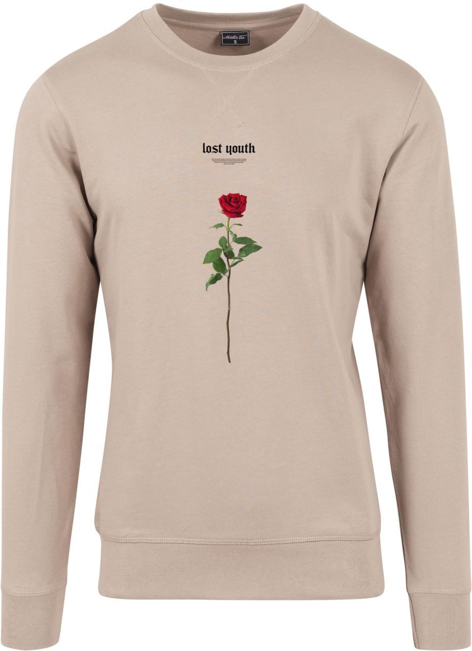 Lost Youth Rose Crewneck darksand
