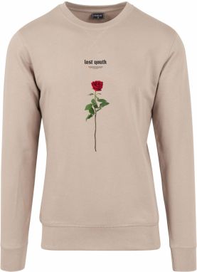 Lost Youth Rose Crewneck darksand