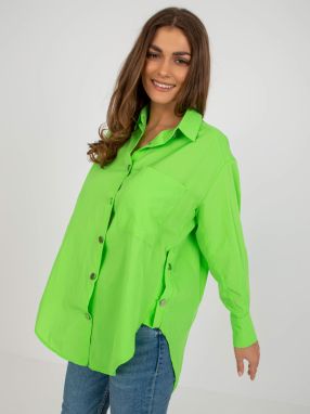 Light green zippered shirt with pocket