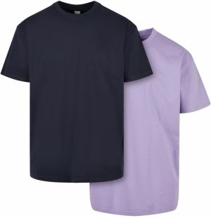 Heavy Ovesized Tee 2-Pack Halfnavy+Lavender