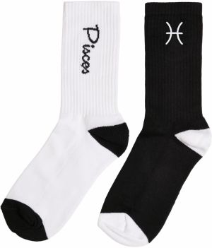 Zodiac Socks 2-Pack Black/White Fish