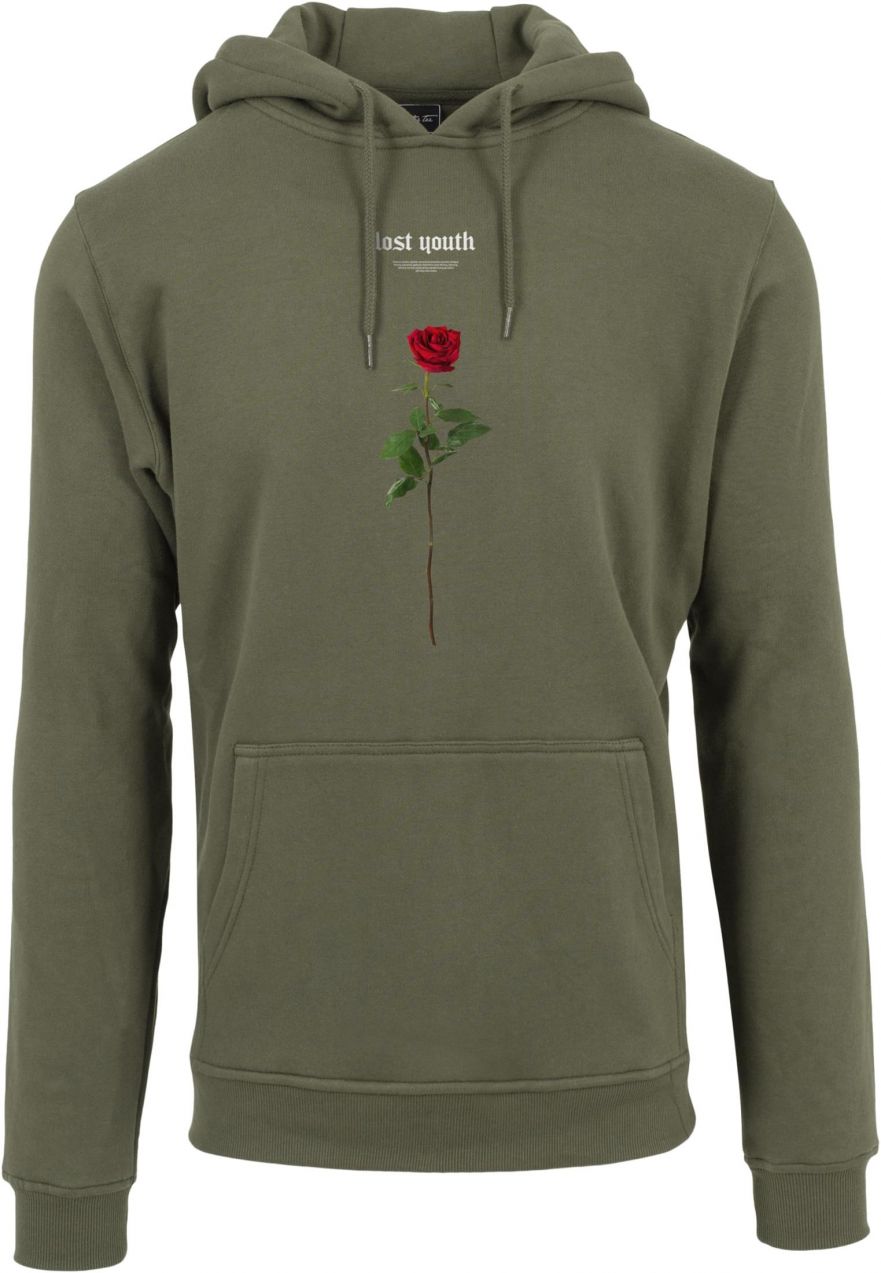 Lost Youth Rose Hoody Olive