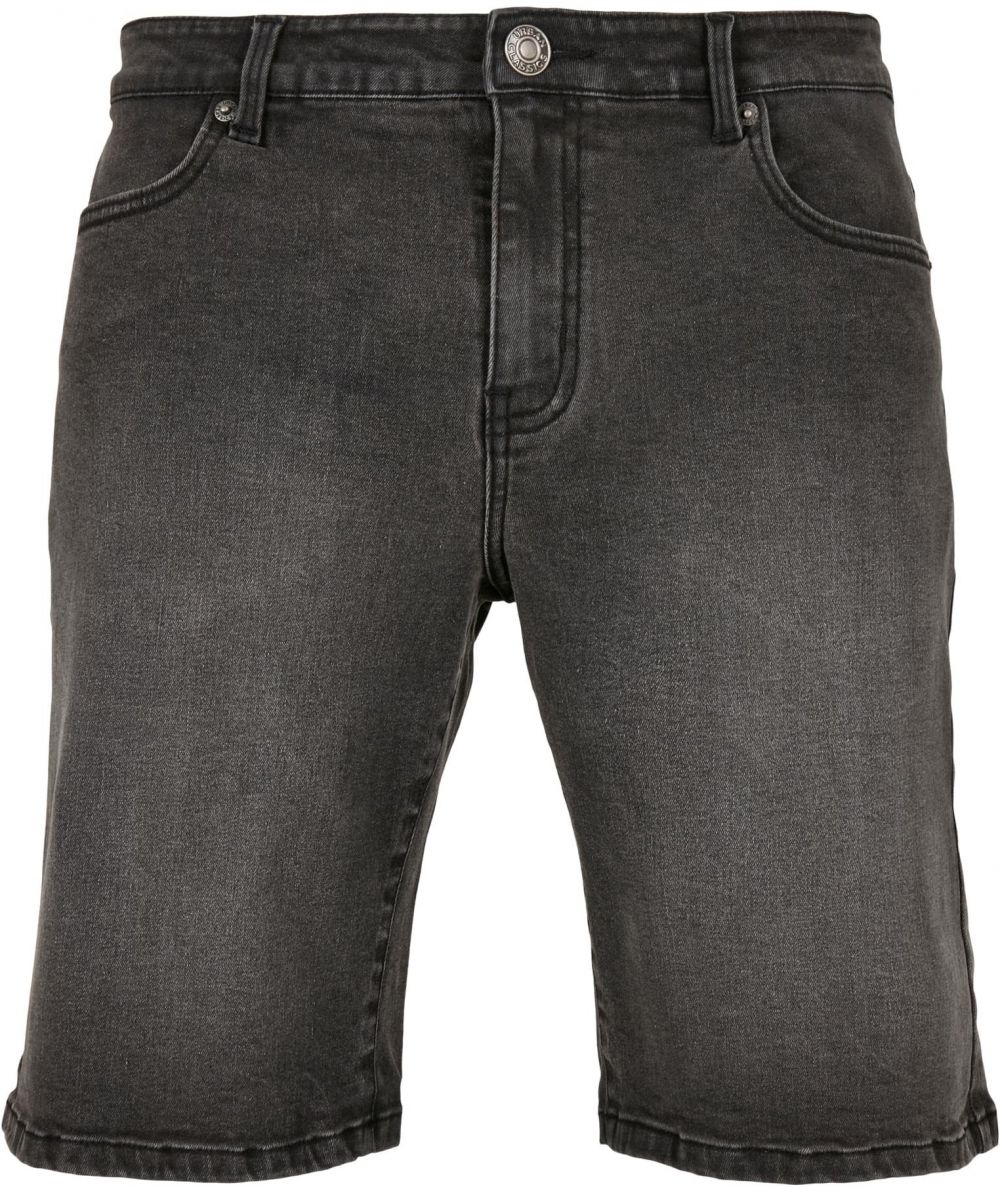 Relaxed Fit Denim Shorts in Genuine Black Washed