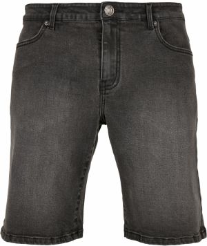 Relaxed Fit Denim Shorts in Genuine Black Washed