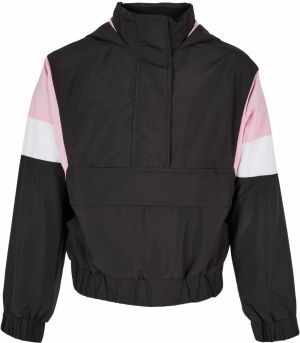 Girls' Light 3-Tone Tug of Choice Jacket Black/Girls Pink/White