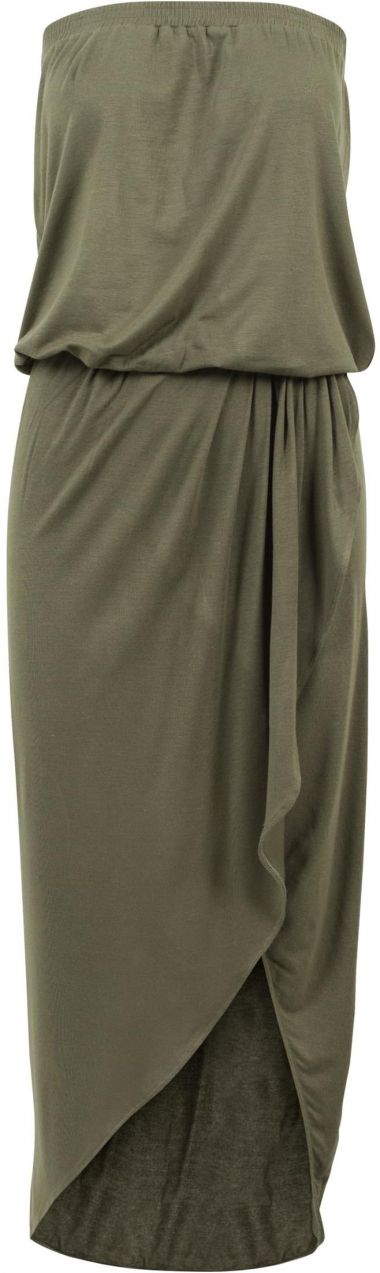 Women's Olive Bandeau Dress