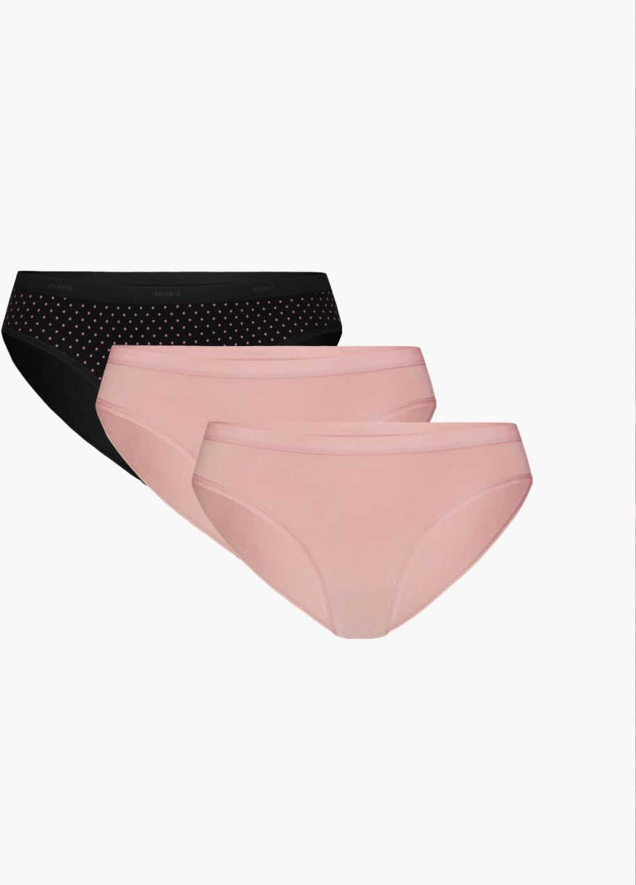 Dámske nohavičky ATLANTIC 3Pack - čierna/ružová