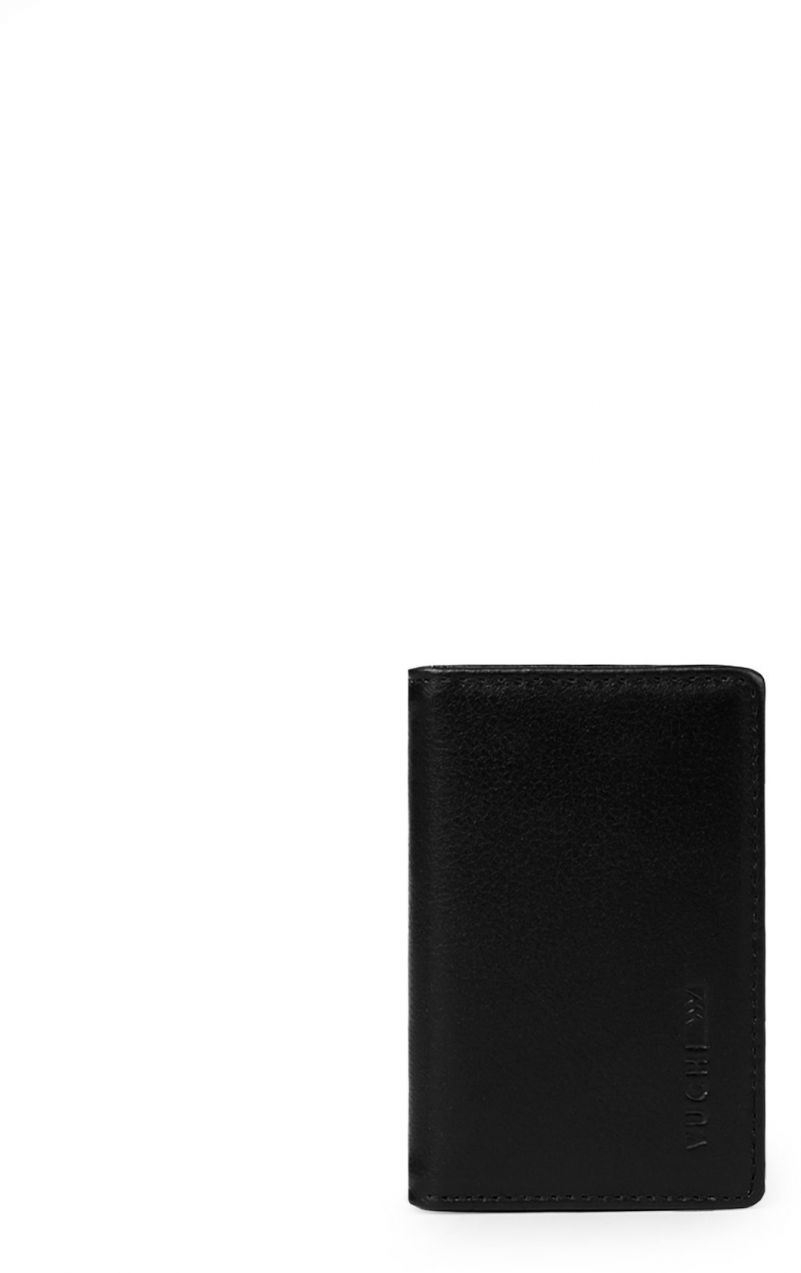 Čierna pánska kožená peňaženka VUCH Barion Black