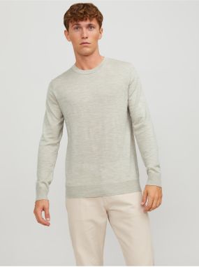Béžový pánsky vlnený sveter Jack & Jones Mark