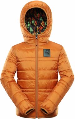 Alpine Pro Hnedá detská obojstranná zimná bunda ALPINE PRE EROMO