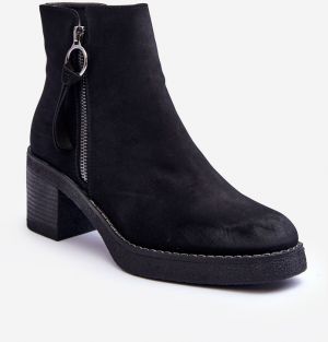 Leather classic shoes women's black Limoso