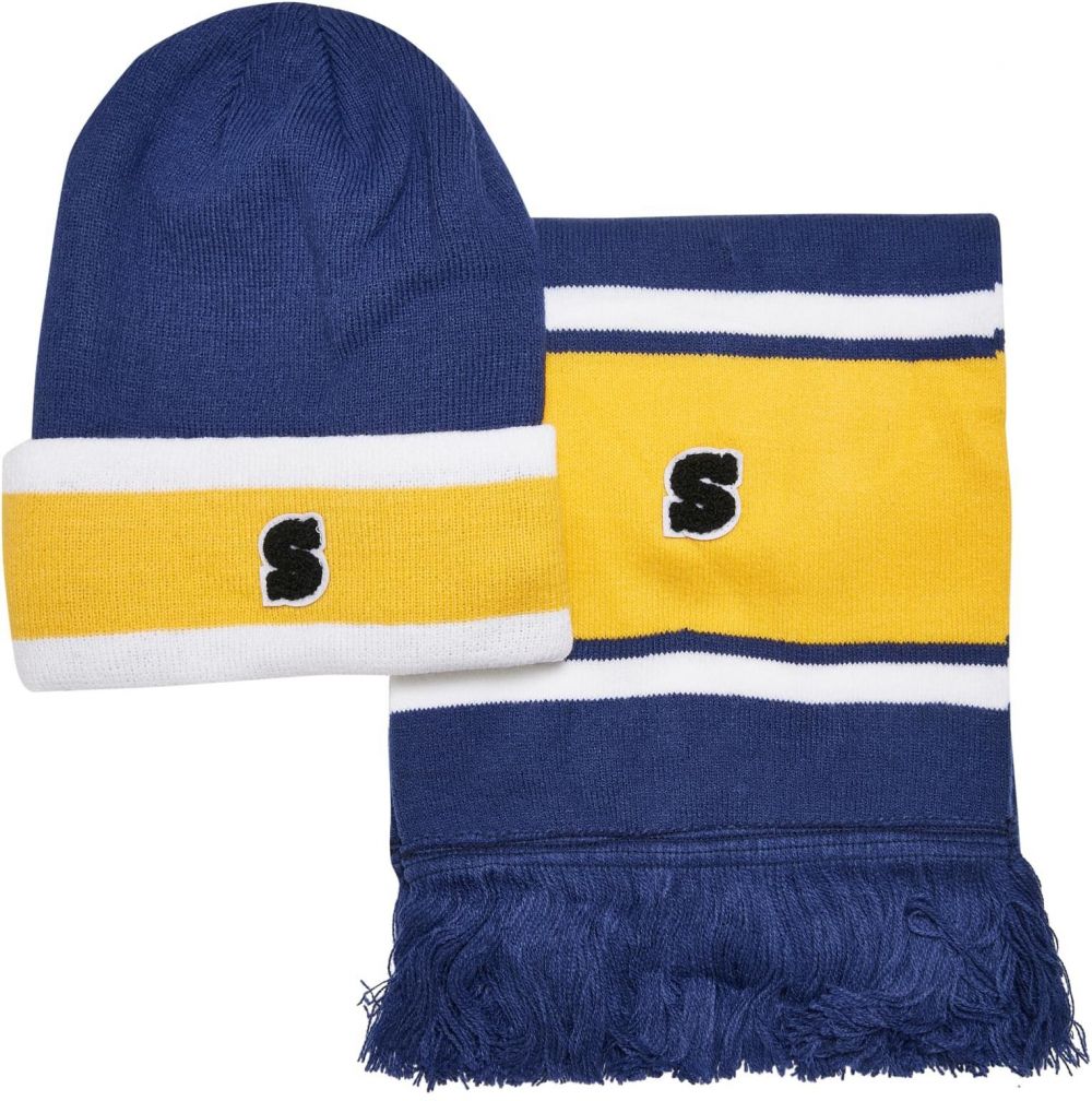 College Team Beanie & Spaceblue/CaliforniaYellow/WHT Wrap