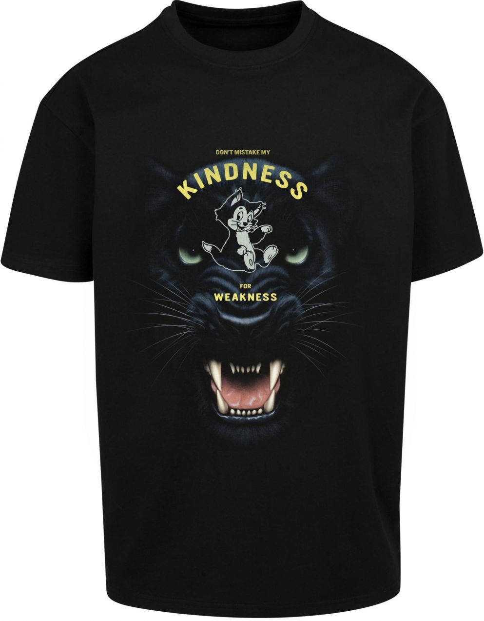 Kindness No Weakness Oversize Black T-Shirt