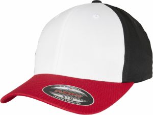 3-Tone Flexfit Red/White/Black