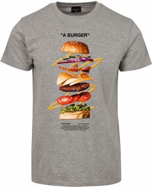 Burger Tee Heather Grey