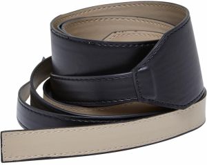 Synthetic leather strap black/warm sand