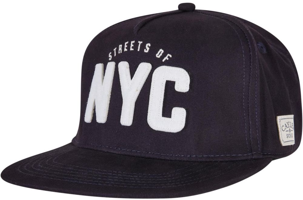 Street NYC Navy Cap/White