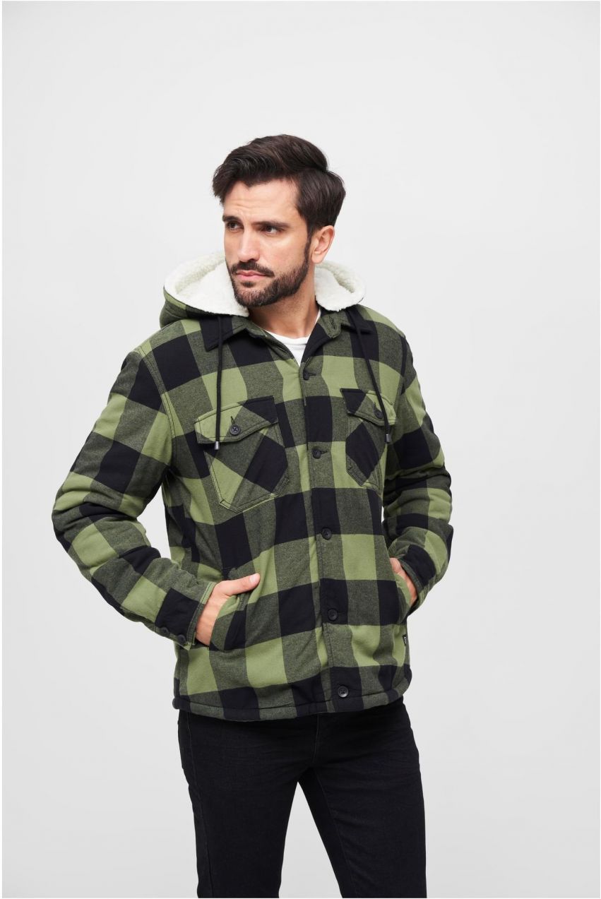 Lumberjacket Hooded black/olive