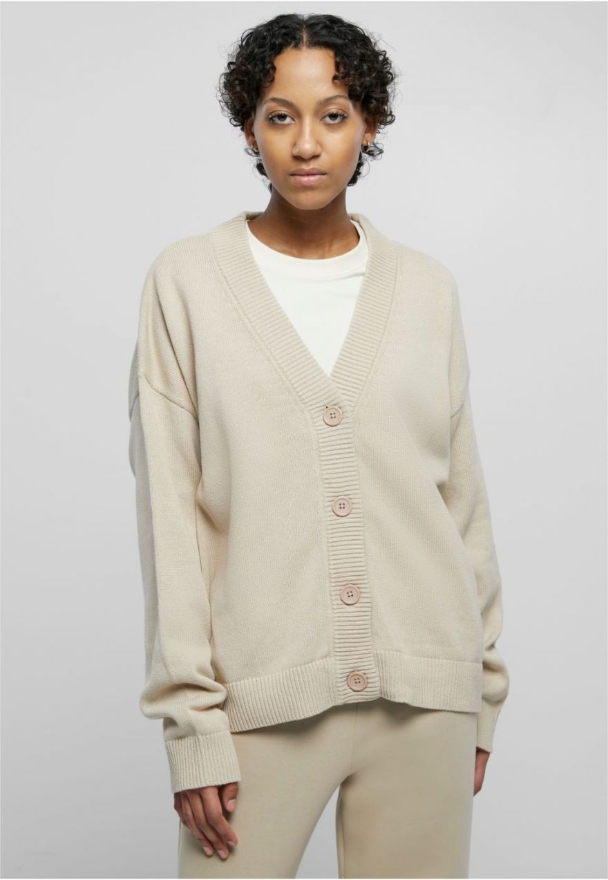 Women's oversized cardigan - beige