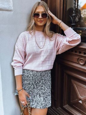 Women's oversize sweater SKYLARK pink Dstreet