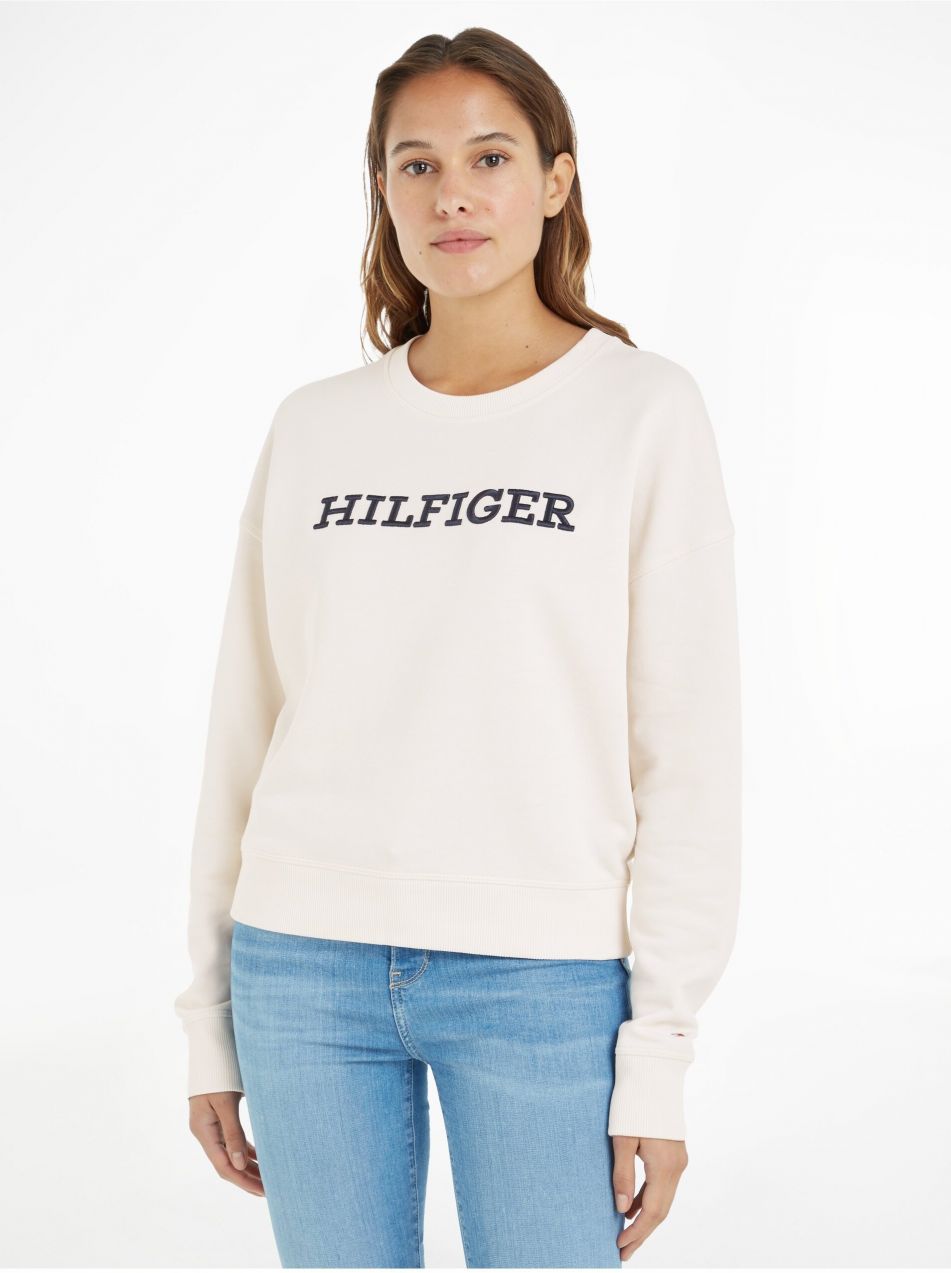 Krémová dámska mikina Tommy Hilfiger