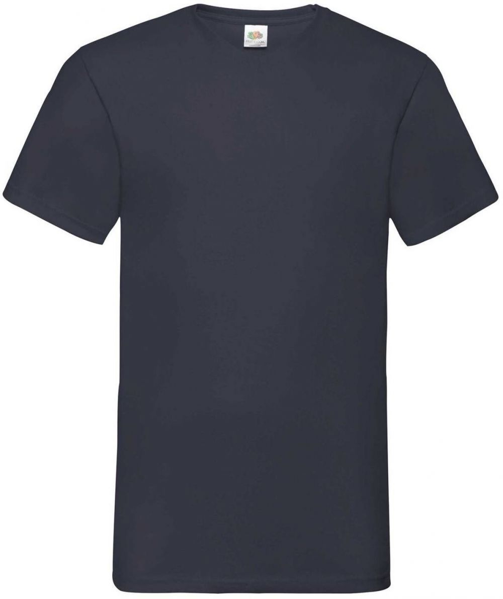 Granatowa koszulka męska Valueweight V-Neck Fruit of the Loom