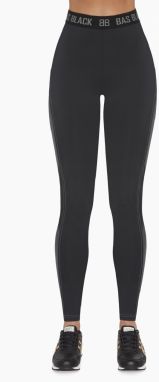 Bas Bleu HYPER sports leggings made of combined materials and a colorful insert