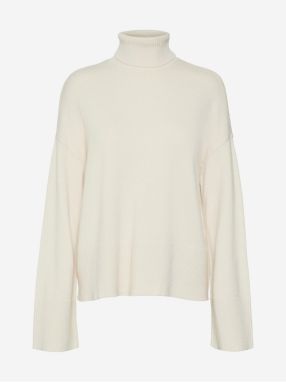 Krémový dámsky rolák AWARE by VERO MODA Gisela