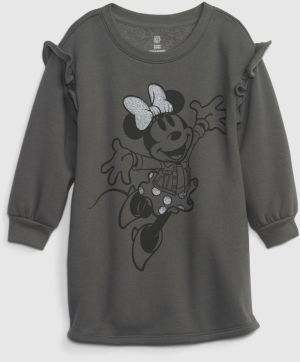 Šedé dievčenské mikinové šaty GAP & Disney
