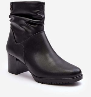 Women's Pressed Ankle Boots - Black Liriam