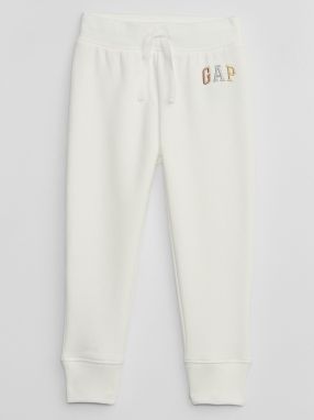 Biele detské tepláky s logom GAP