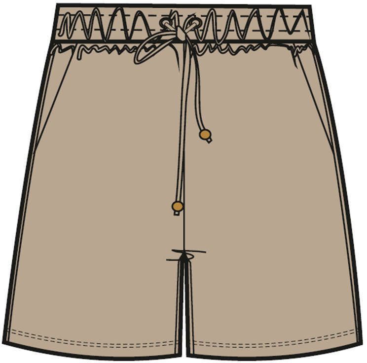WOMEN'S SHORTS L-SH-4009 D.Beige