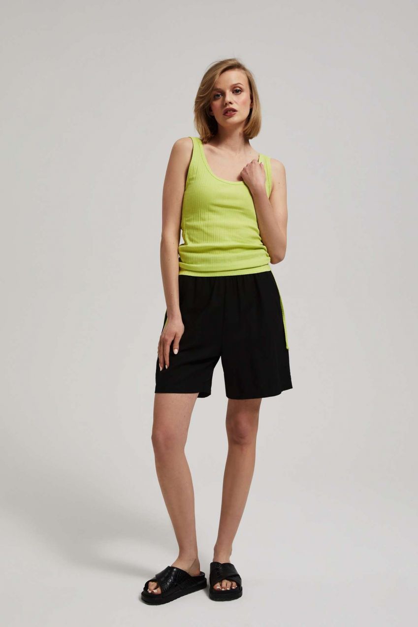 WOMAN SHORTS L-SH-4022 BLACK