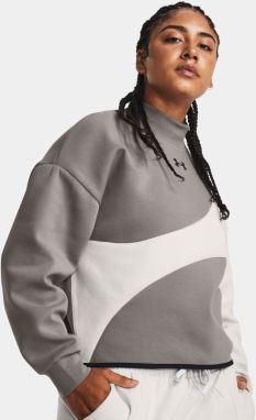 Šedá športová mikina Under Armour Unstoppable Flc Crop Crew