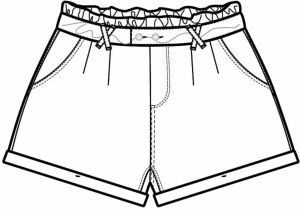 WOMEN'S SHORTS L-SH-4002 WHITE