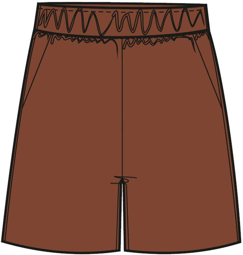 WOMEN'S SHORTS L-SH-4013 BROWN