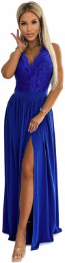 Long dress with lace neckline Numoco