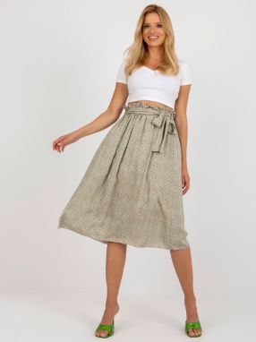 Light green and pink flowing skirt from RUE PARIS
