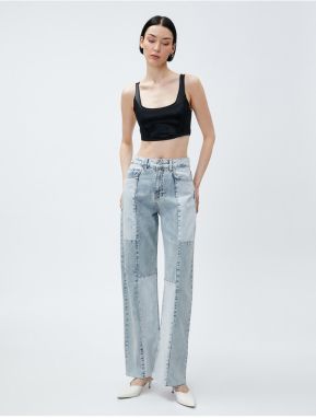 Koton Džínsy s rovnými nohami Džínsy s vysokým pásom - Nora Jeans