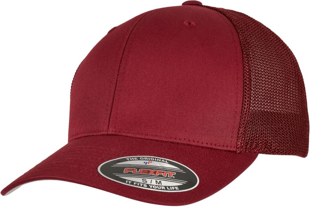 Mesh Trucker Cranberry Cap