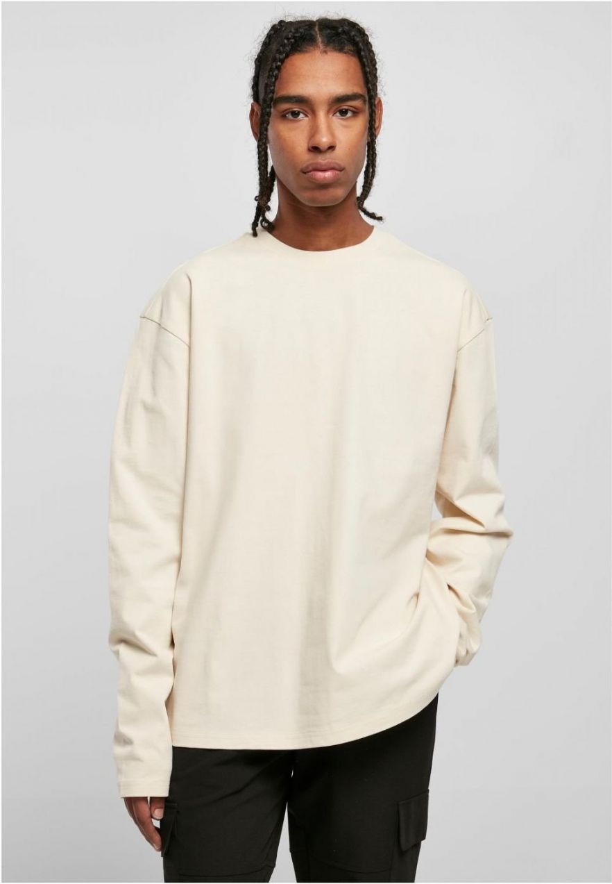 Ultra Heavy Oversized Long Sleeve White Sand