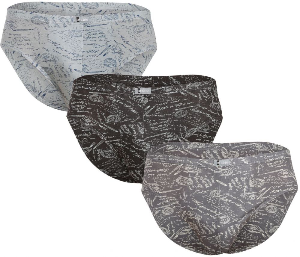 3PACK pánske slipy Andrie viacfarebné