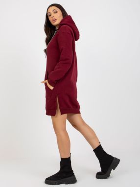 Long chestnut kangaroo hoodie