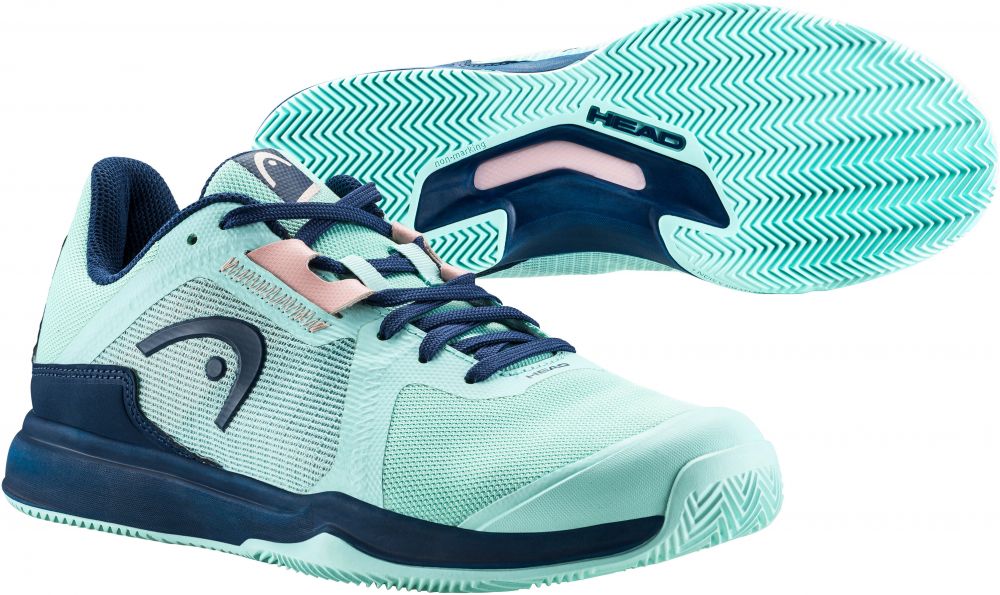 Head Sprint Team 3.5 Clay Aqua/Dark Blue EUR 41 Women's Tennis Shoes