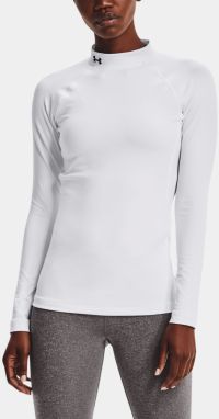 Tričká s dlhým rukávom pre ženy Under Armour - biela